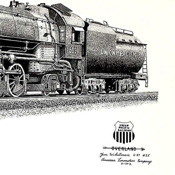 Union Pacific Railroad 5091 Train Prints - Picture 2 of 6
